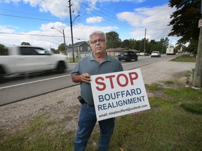 Tony Puzzuoli is shown at his Malden Road home in Lasalle on Thursday, September 21, 2022. He lives right where Bouffard Road dead ends.
The town is looking to push ahead with realigning Bouffard Road and Puzzuoli's house would be the one to be expropriated.
