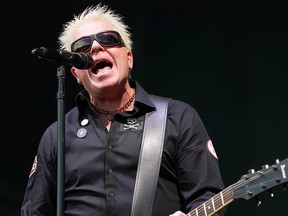 Dexter Holland of pop-punk band The Offspring performing in Calgary in July 2022.