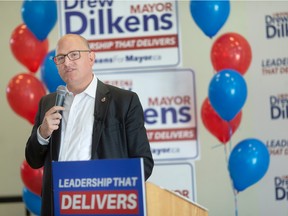 Windsor mayor, Drew Dilkens, holds a campaign event to formally open his campaign headquarters on Dougall Road in South Windsor, on Saturday, Sept. 10, 2022.