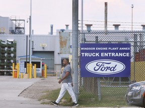 The entrance to the Ford Windsor Engine Plant Annex on Seminole Street is displayed on Wednesday, September 7, 2022.