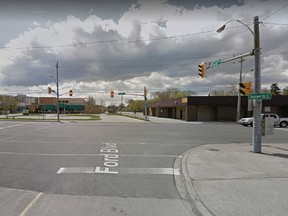 The intersection of Tecumseh Road East and Ford Boulevard in Windsor is shown in this Google Maps image.