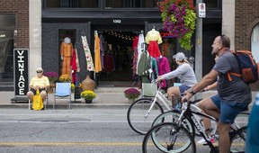 No cars: Participants roll along the vehicle-free Open Streets Windsor, on Sunday, Sept. 18, 2022.