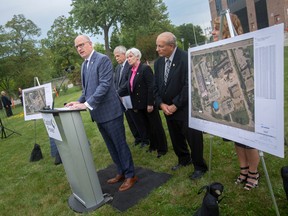 Mayor Drew Dilkens speaks during a press conference at Capital Power on Wednesday, Sept. 21, 2022.