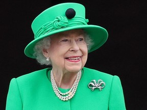 Queen Elizabeth II attends Platinum Jubilee celebrations earlier this year.