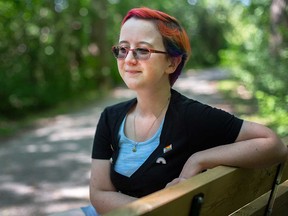 Windsor Ward 7 candidate Sydney Brouillard-Coyle, 22, photographed at a park in July 2022.