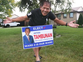 Antoni Tambunan, candidate for Ward 2 in Tecumseh is shown at his home on Wednesday, Sept. 21, 2022.