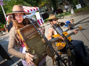 The Vaudevillian, a 1930s ragtime blues duo, perform Saturday, Sept. 17, 2022 at the Amherstburg Uncommon Festival.