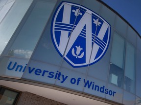 The University of Windsor building is shown Jan. 26, 2022.