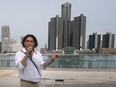 Windsor Ward 3 council candidate Renaldo Agostino speaks during a press conference near the Windsor's Riverfront Festival Plaza on Tuesday September 20, 2022.