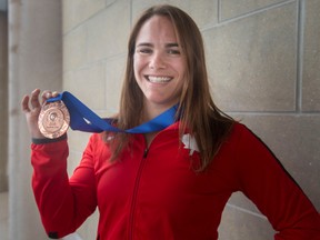 A new weight class has paid off for Tecumseh's Linda Morais after her bronze-medal performance at the world championships.