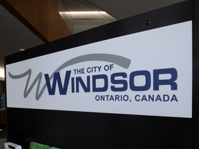 The City of Windsor logo is shown at city hall.