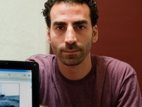 This file photo taken on July 19, 2010 in Montral shows Laith Marouf, then the coordinator for the Free Gaza movement in Canada.