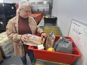 Lynda Davidson, food bank coordinator at the Unemployed Help Centre is shown at the facility on Friday, October 28, 2022.