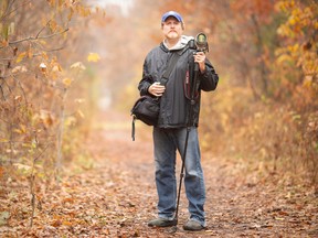 Filmmaker, Michael Evans, is pictured in Oakwood Park, on Monday, Oct. 31, 2022.  Evan's film, A Year in the Forest, is premiering at WIFF.