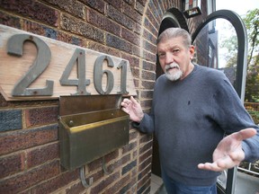 Tony Blak is shown at his Windsor home on Wednesday, October 19, 2022. He like many other city residents did not receive his municipal election voter card.