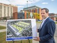 Ward 4 candidate Jake Rondot shares his proposals for future land use at Windsor Regional Hospital's Met campus location on Thursday, Oct. 6, 2022.