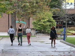 A view of the University of Windsor campus is shown in this October 2021 file photo.