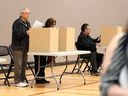 Windsorites cast their votes at a polling station at the Capri Pizza Recreation Complex during Windsor's 2018 municipal election.