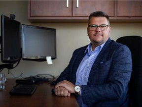 The new CEO of the Windsor-Essex County Health Unit, Dr. Ken Blanchette, is pictured in his office on Friday, Oct. 21, 2022.