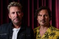 Chad Kroeger, left, and Ryan Peake of the band Nickelback are photographed in Toronto, Thursday, Sept. 22, 2022.