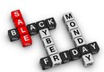 black friday and cyber monday sake sign