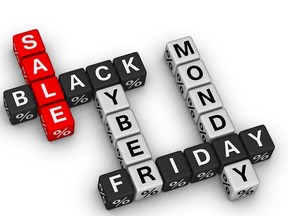 black friday and cyber monday sake sign