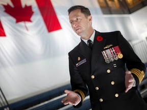 Capt. Mark O'Donahue, Deputy Commander Canadian Fleet Pacific, is pictured at the H.M.C.S. Hunter, on Wednesday, Nov. 9, 2022.