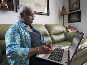 Order of Ontario recipient Elise Harding-Davis is shown at her Harrow home on Sept. 30, 2019. Harding-Davis, an historian and consultant on African Canadian heritage, has been pursuing an apology for slavery from the federal government for several years, writing letters to the prime minister and now launching her second petition on Sunday.