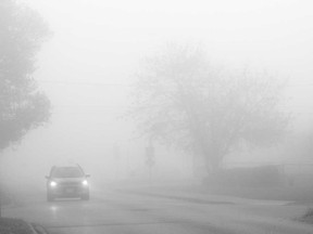 Foggy weather in Windsor-Essex as photographed on Oct. 30, 2022.