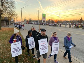 sex drugs Windsor-Essex education workers represented by CUPE demonstrate at Tecumseh Road East and Rivard Avenue on the morning of Nov. 4, 2022.