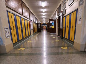 The interior of W.C. Kennedy Collegiate Institute - a Windsor public high school - is shown in this February 2021 file photo.