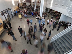 The interior of Leamington District Secondary School is shown in this 2017 file photo.