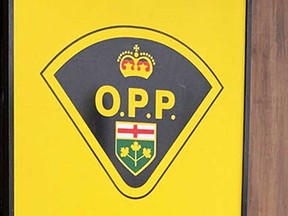 Sign at a detachment of the Ontario Provincial Police.