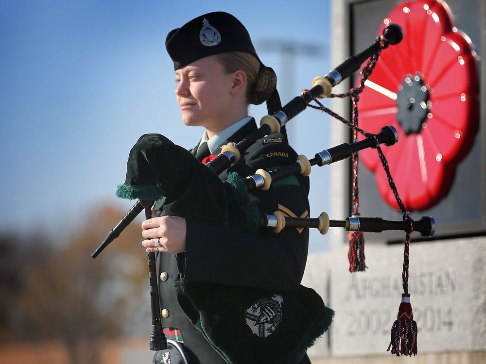 Battle hardened Remembrance Day bagpipes marched in two world wars