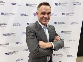 Former Shark Tank star Kevin Harrington was the keynote speaker Monday, Nov. 21, 2022, for the local Small Business and Entrepreneurship Centre's 30th anniversary celebration at the St. Clair Centre for the Arts.