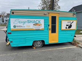 The newly renovated 'Soup Shack' in a photo shared by Street Angels Windsor Essex on Nov. 15, 2022. The trailer will offer food to those in need in downtown Windsor nightly.