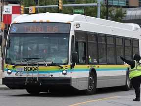 Transit Windsor's tunnel bus service in operation in October 2018.