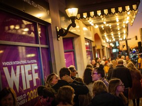Nearly 500 people line up for the last film showing at this year’s WIFF at the Capitol Theatre, on Sunday, Nov. 6, 2022.