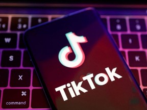 The TikTok app logo is seen in this illustration taken Aug. 22, 2022.