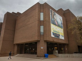 The University of Windsor's Leddy Library is seen on Friday, Dec. 16, 2022.