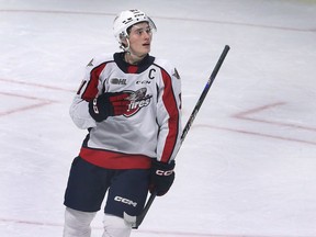 Windsor Spitfires' Matthew Maggio won the Red Tilson Award on Friday and with it became the first player in franchise history to capture four league awards.