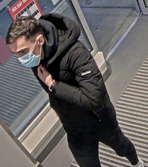 Essex County OPP are asking for the public’s help identifying two suspects accused of stealing from a business on Main Street East in Kingsville on Dec. 7, 2022.