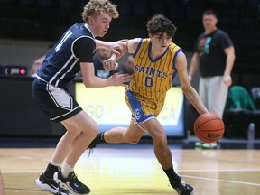 Rocco Awad, who is seen competing for the St. Anne Saints last year, will hit the court with the London Basketball Academy at this year's 65th University of Windsor Invitational High School Boys’ Basketball Tournament.
