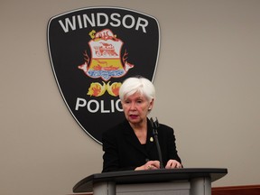 'Delighted to be back.' Ward 6 Coun. Jo-Anne Gignac was sworn in as a Windsor Police Services Board member at police headquarters in downtown Windsor on Tuesday, Dec. 6, 2022.