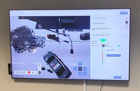 A view of one of the VR environments of the Windsor Police Service's new virtual reality mental health crisis response training program. Taken December 14, 2022.