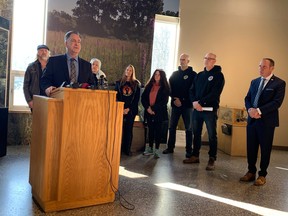 MP Brian Masse (NDP ÑWindsor West) spoke at a press conference on Tuesday, Jan. 24, 2022 ahead of a final vote on his Private Members Bill C-248 to create Ojibway National Urban Park.