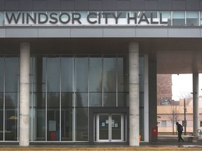 Windsor City Hall is shown on Tuesday, January 3, 2023. The city is rehiring workers terminated for not being vaccinated against COVID-19.