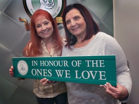 In Honour of the Ones We Love director Teresa Silvestri, left, and founder Anita Imperioli are shown on Thursday, January 26, 2023. The organization is celebrating their 25th anniversary.