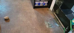The rock that was used to break into La Vern's Market in downtown Windsor on Jan. 4, 2022.
