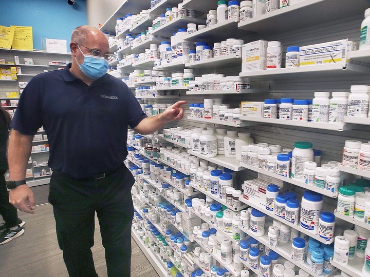  Pharmacist Tim Brady is shown at his Essex location on Wednesday, January 4, 2023.